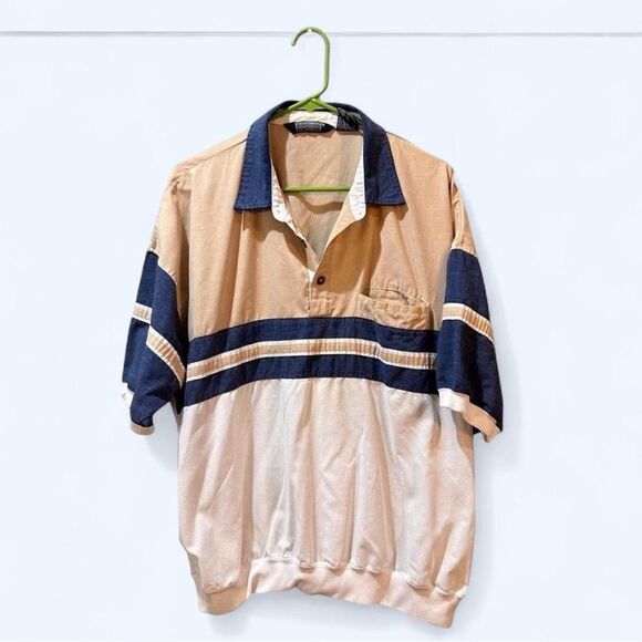 Vintage Knightsbridge 80s 90s XL Men’s Short Sleeve Shirt - Picture 1 of 10